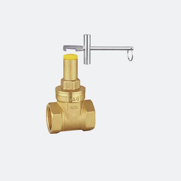 Brass Lockable gate valve