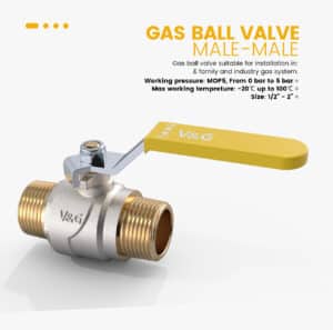 DVGW Approved Gas Ball Valve MxM