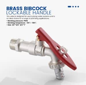 Brass Bibcock Lockable handle