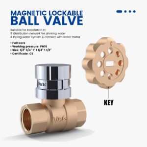 Magnetic ball valve