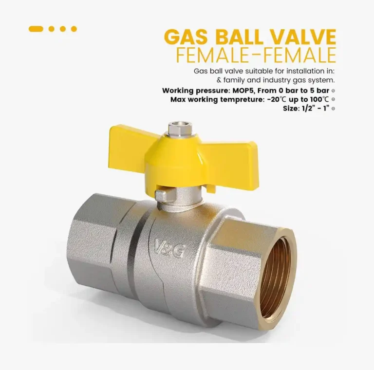 DVGW GAS BALL VALVE, FULL FLOW, FEMALE-FEMALE