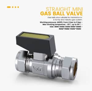 Tesla Mini Ball Valve, gas shut-off valve, plumbing valve