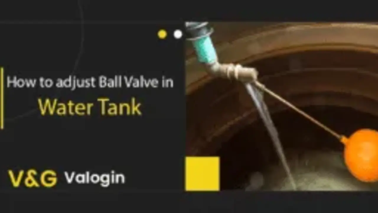 How to adjust float ball valve in a water tank.
