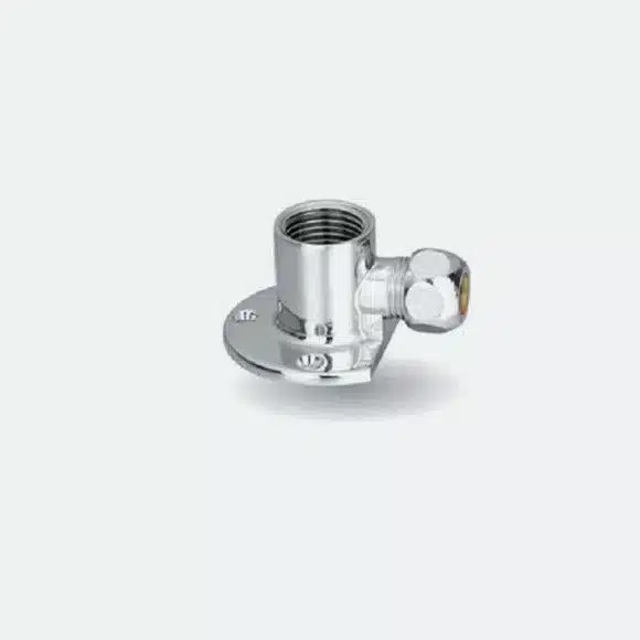 Wall plate angle valve