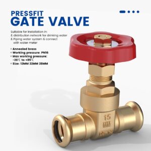 Press-fit Gate valve