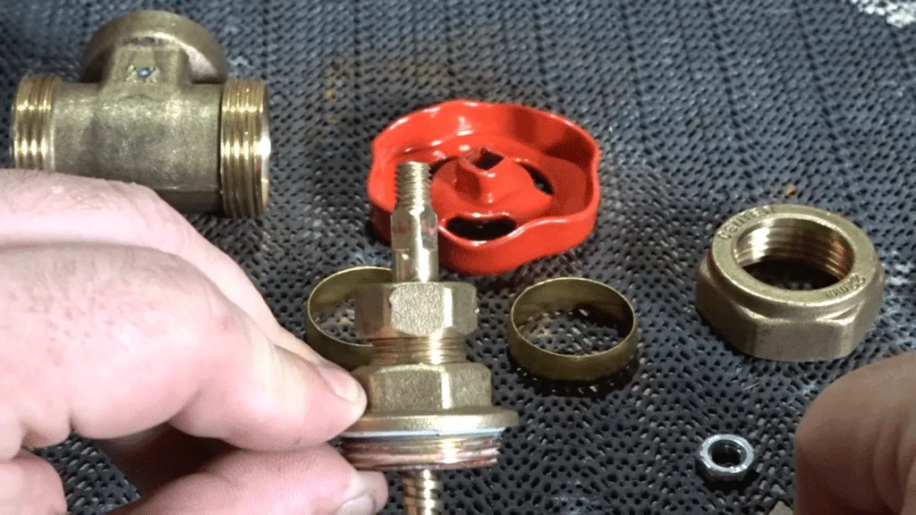 Disassembling a get valve.