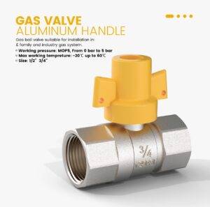 Gas Vavle Aluminium handle