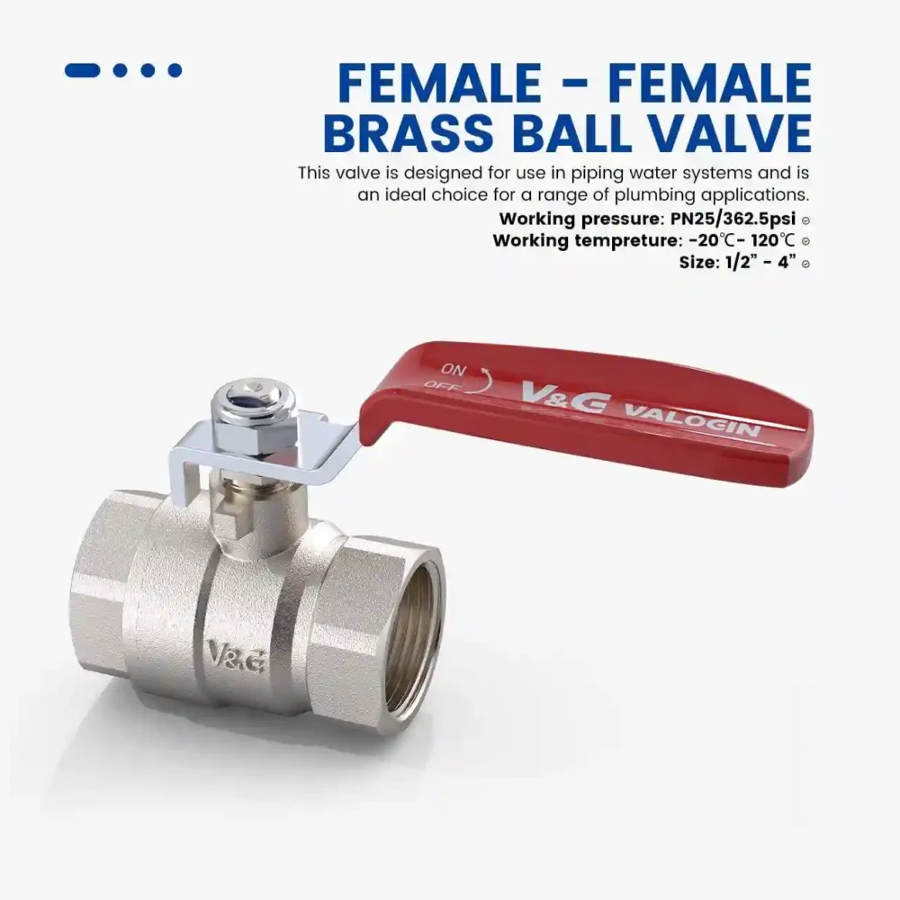 Diamond 1/2" Ball Valve (Female-Female Brass Ball Valve)