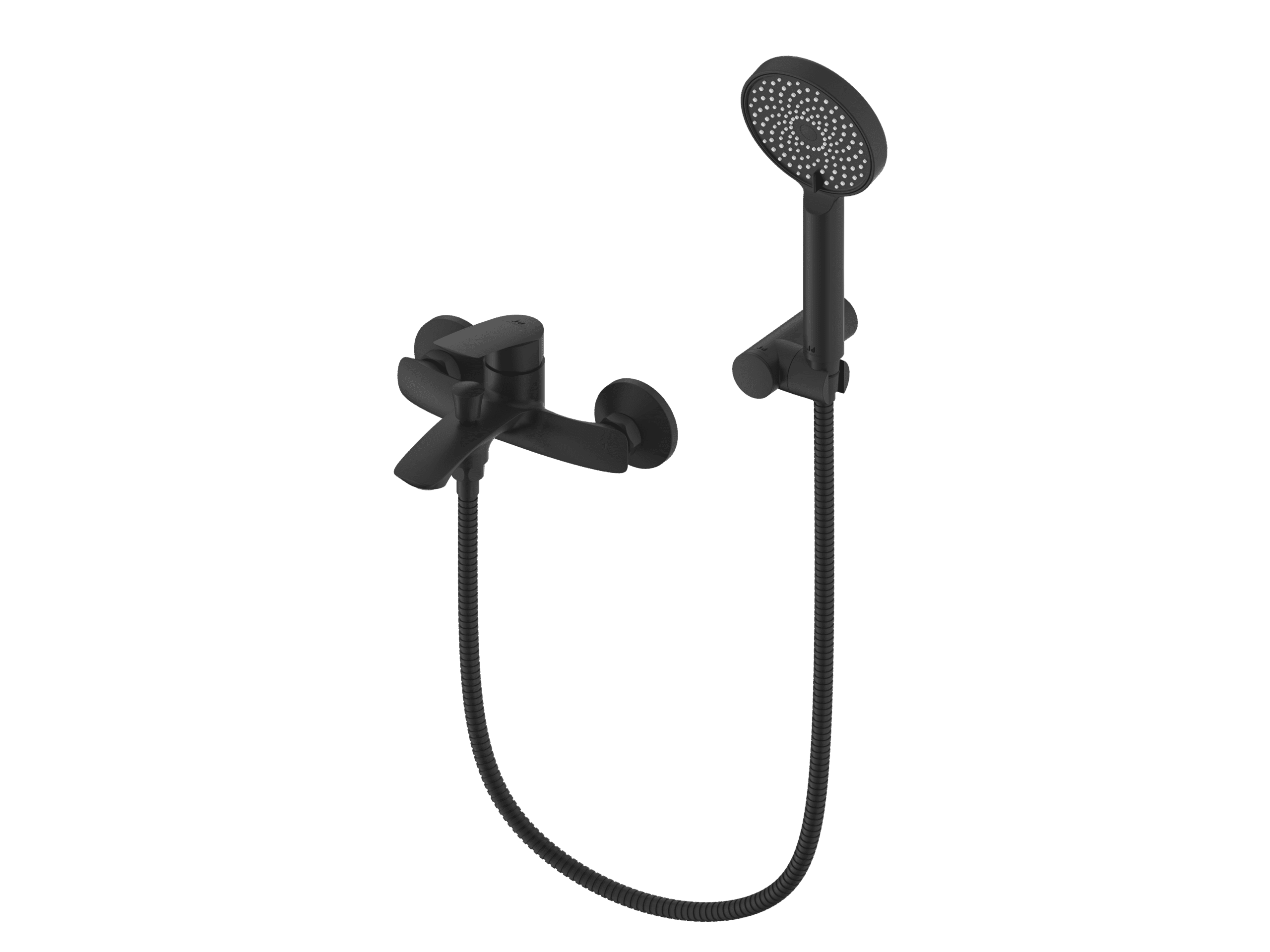 STELLA series Single-lever Shower/bath with hand shower and holder matt ...