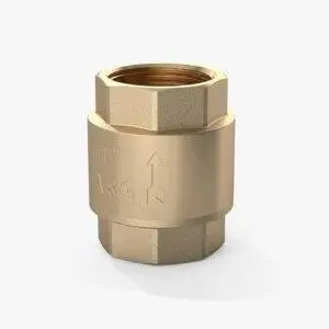 Check Valve FXF with Brass core and V&G logo.